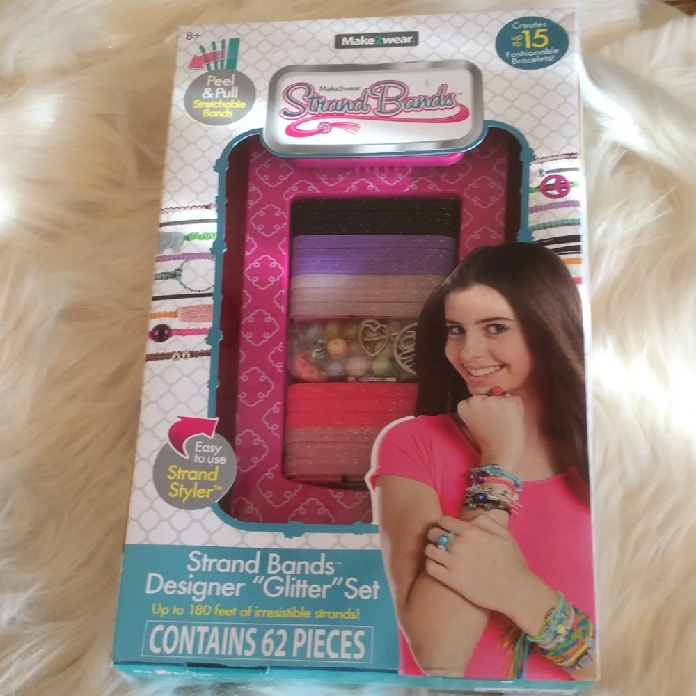 NWOT Make2Wear Designer “Glitter” Strand Bands
